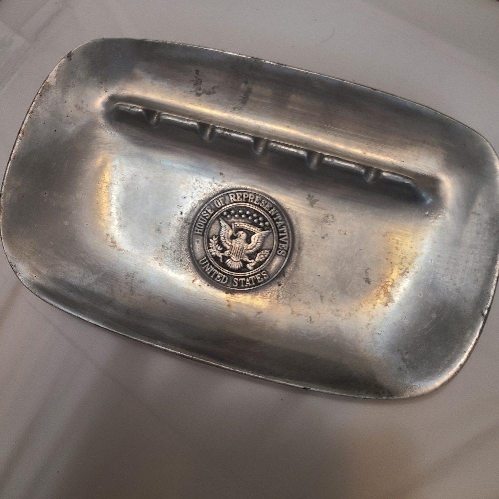 Vintage Wilton pewter US House Of Representatives ashtray